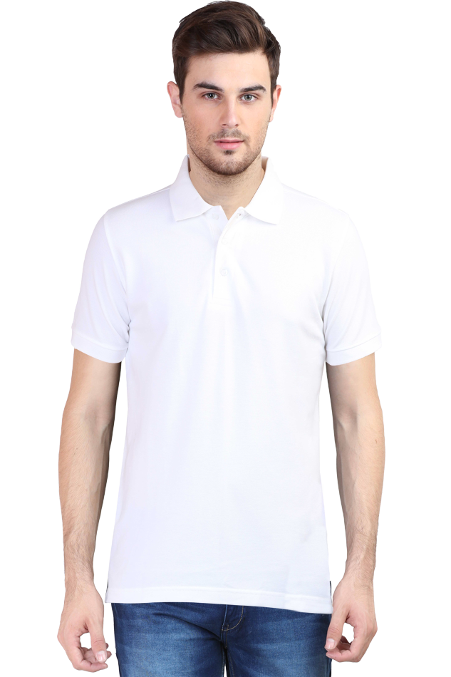 Male Polo Half Sleeve WHITE | POLO T-SHIRT | male-polo-half-sleeve-white