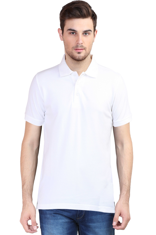 Male Polo Half Sleeve WHITE | POLO T-SHIRT | male-polo-half-sleeve-white