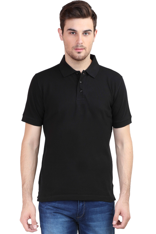 Male Polo Half Sleeve BLACK | POLO T-SHIRT | male-polo-half-sleeve-black