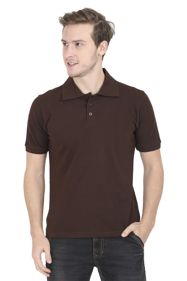 Male Polo Half Sleeve COFFEE BROWN | POLO T-SHIRT | male-polo-half-sleeve-coffee-brown