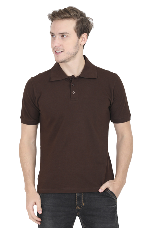 Male Polo Half Sleeve COFFEE BROWN | POLO T-SHIRT | male-polo-half-sleeve-coffee-brown