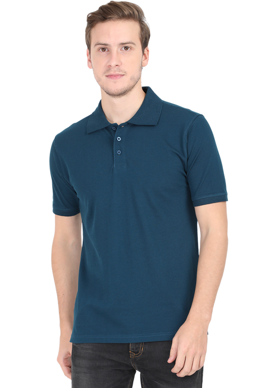 Male Polo Half Sleeve Blue | Polo T-Shirt | male-polo-half-sleeve-blue